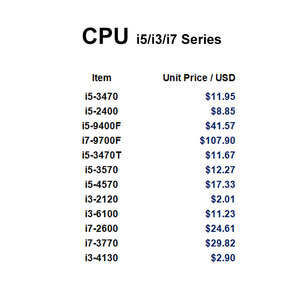 Full Range CPU Großhandel Original Central Processing Unit Neue gebrauchte CPU i5 i7 i9 G Serie Intel Prozessor Günstige CPU Full Range - Product Image 1
