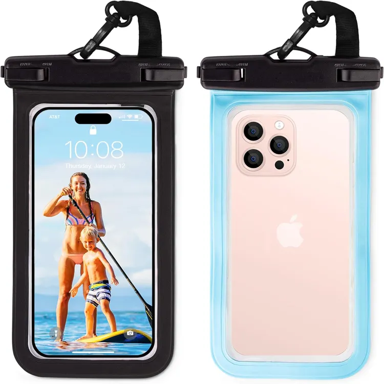 Custodia per telefono in Pvc a prova di acqua custodia custodia per nuoto spiaggia galleggiante sott'acqua resistente alla polvere per cellulare e protezione per cellulare borsa a secco