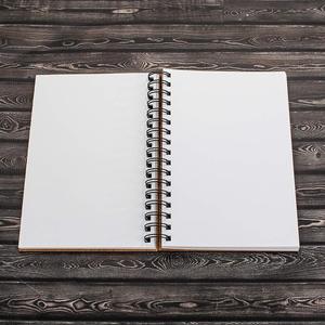Quaderno con copertina in carta Offset con stampa a spirale spessa stampata personalizzata riciclata ecologica - Product Image 5