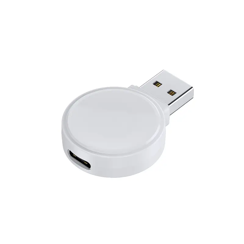 USB+Type C Dual Port Magnetic wireless charger suitable for Apple iwatch 1-8 series