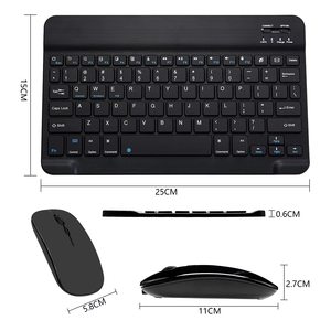 Normal Portable Usb Rechargeable <strong>Mouse</strong> and <strong>Keyboard</strong> Slim <strong>bluetooth</strong> <strong>Keyboard</strong> and <strong>Mouse</strong> for Mobile Phone Tablet Abs - Product Image 2