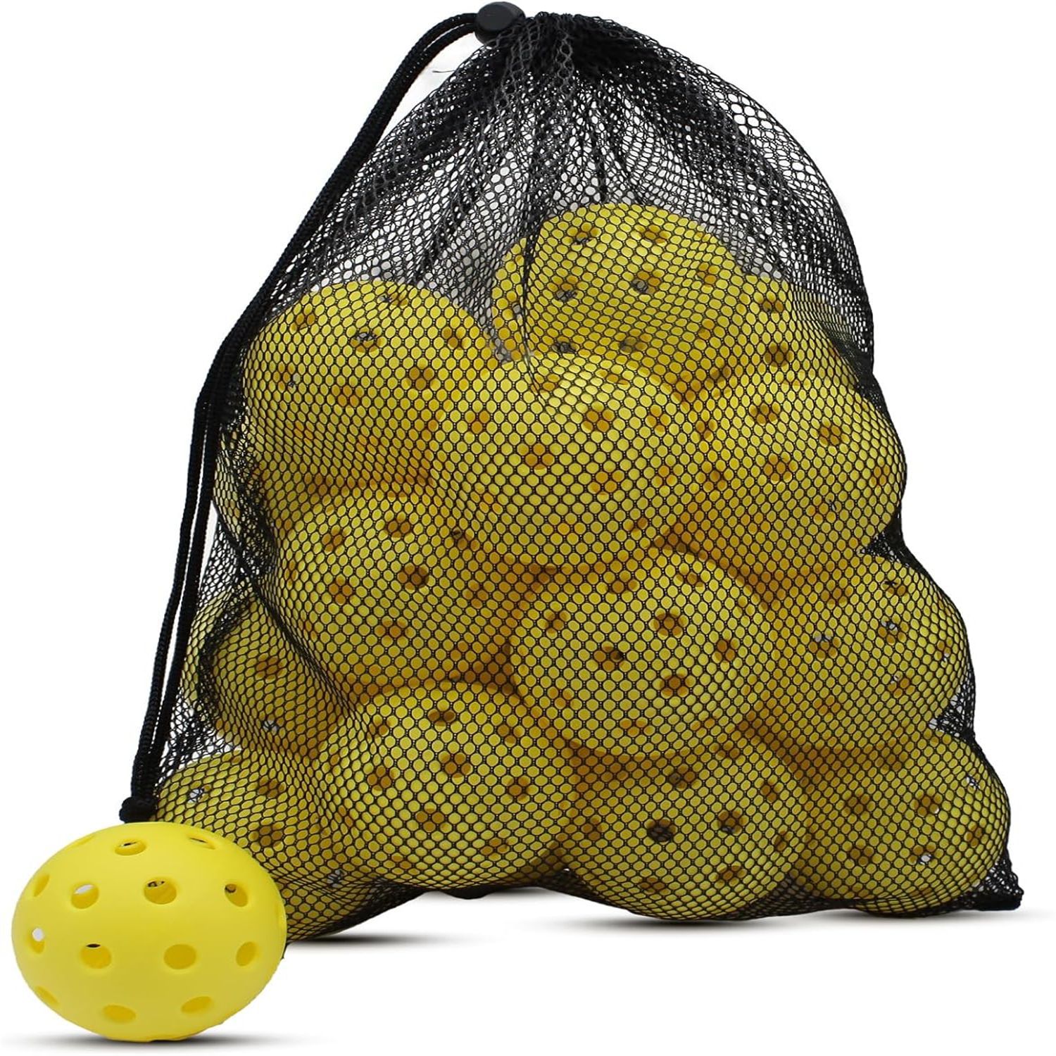 Yellow 20 in a mesh bag