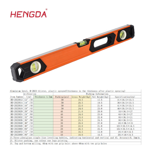 Nivel de aluminio de grado industrial de alta precisión 2023H con tres viales de nivel de burbuja para personalización - Product Image 6