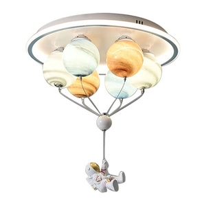 JYLIGHTING astronauta luna bambini Pop plafoniera Smart a filo per interni illuminazione domestica con modalità di controllo remoto