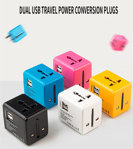 <strong>Socket</strong> Travel <strong>Adapter</strong> USA, UK, Australia, EU, Power Conversion Plug 2A Portable World Universal Two USB Charger <strong>Adapter</strong>