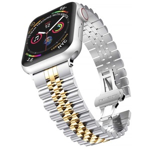 New Arrival Factory Direct 38 40 41mm Smart Watch Bracelet Series <strong>5</strong> Beads Stainless Steel Smart Wrist Watch Band for <strong>Apple</strong> - Product Image 5