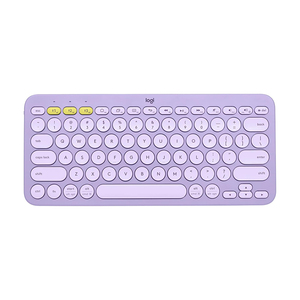 Logitech K380 Pebble Multi-dispositivo Bluetooth Teclado inalámbrico Teclado minimalista para computadoras Tabletas y teléfonos - Product Image 1