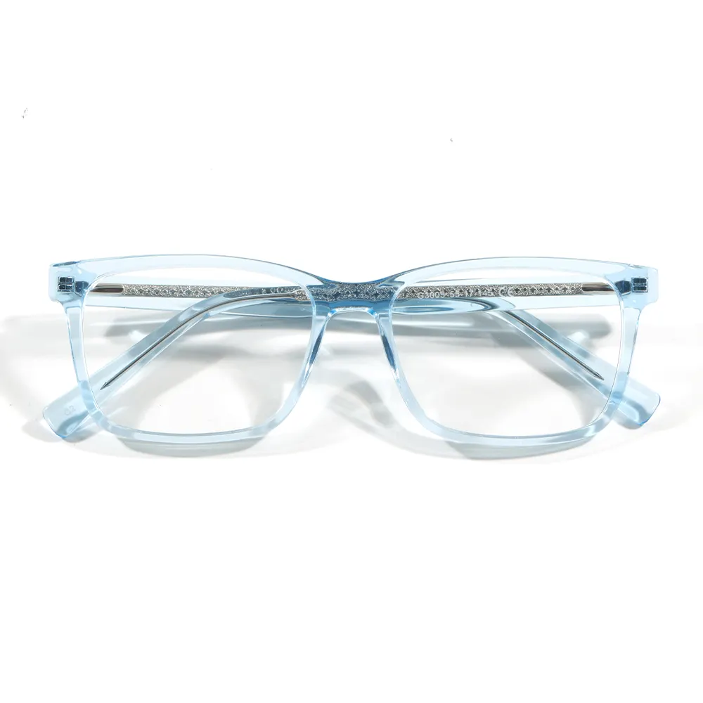 G3005, venta al por mayor, montura de gafas personalizada 2023, transparente, grande, cuadrada, hecha a mano, gafas de acetato, monturas de gafas ópticas