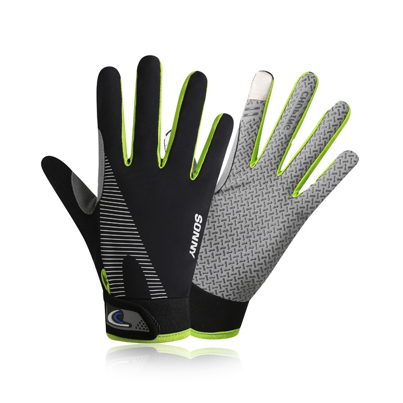 Black yellow full finger 1