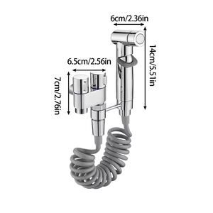 Fidu โถสุขภัณฑ์แบบพกพาสำหรับห้องน้ำ1ใน2ออกวาล์วควบคุมคู่ - Product Image 2