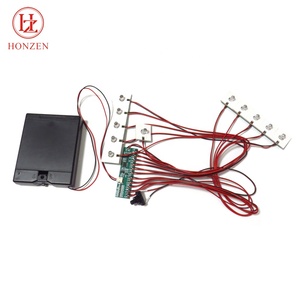 4AA <strong>6v</strong> Battery Power 11pcs of 5mm Wired Mini Bright White <strong>Led</strong> Light Module with Motion Sensor Activation - Product Image 2