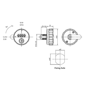 4 Digit Code Combination Keyless Cam Lock With Override Master <strong>Key</strong> - Product Image 4