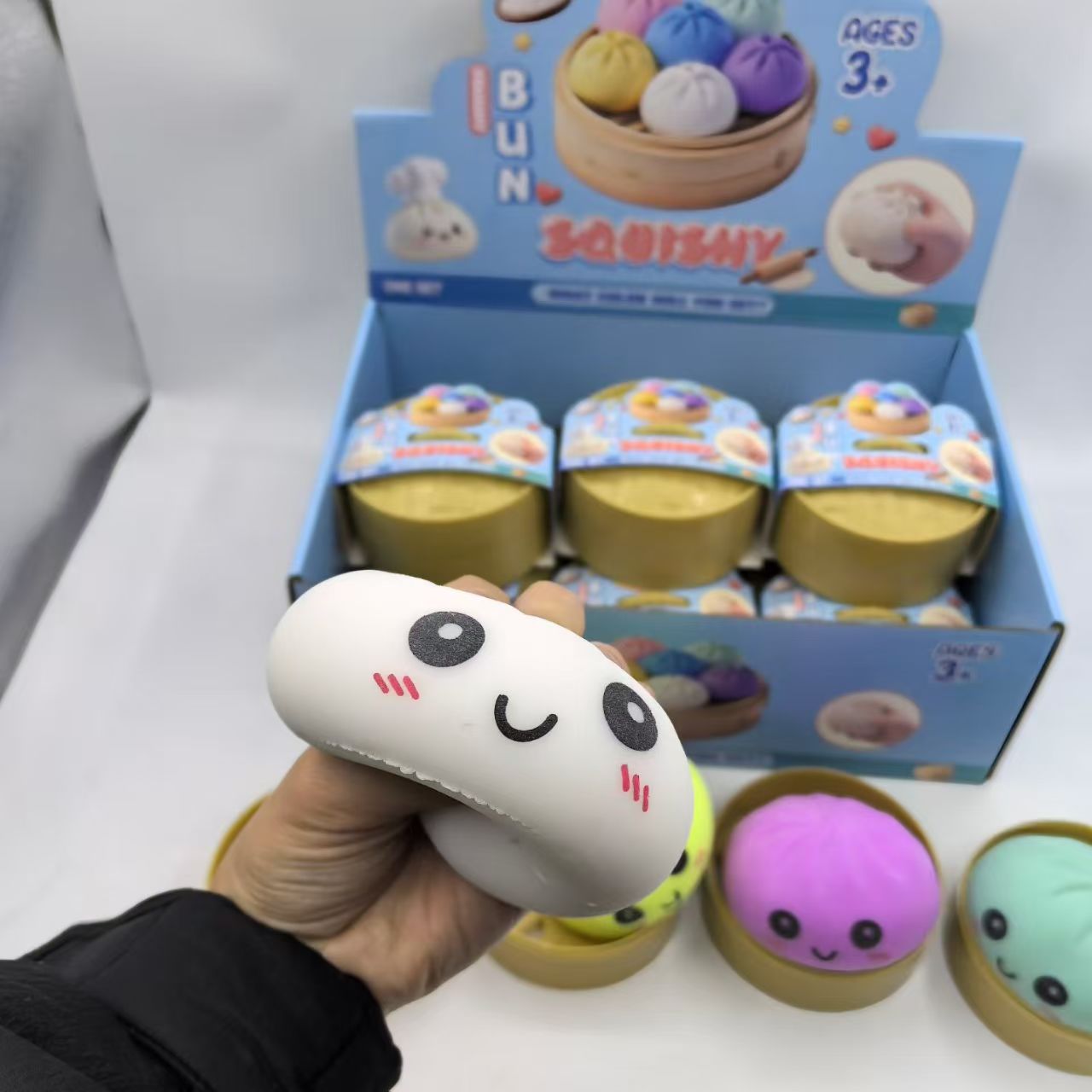 Glitter Dumpling Squishy Con Vaporera – Bola Antiestrés De Recuperación Lenta, Textura Suave Y Brillante, Ideal Para Aliviar Ansiedad Y Decorar