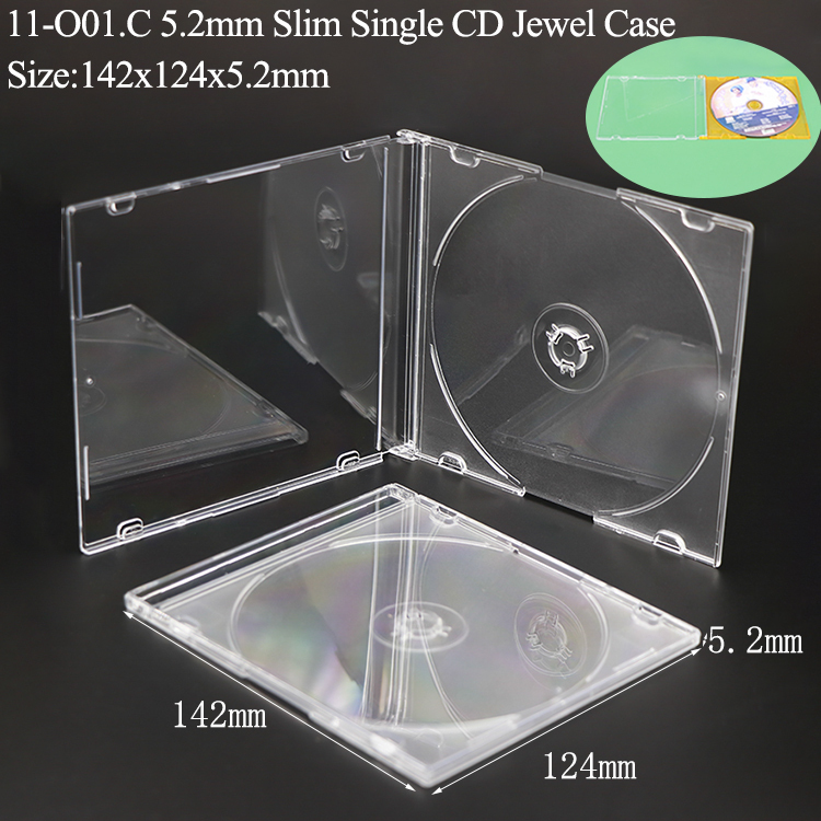 O01 : Boîtier CD 5,2 mm transparent