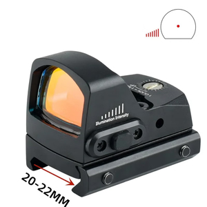 Sight Red Dotハンティング用サイドバッテリーコンパートメント10イルミネーション防水反射オープンレッドドット