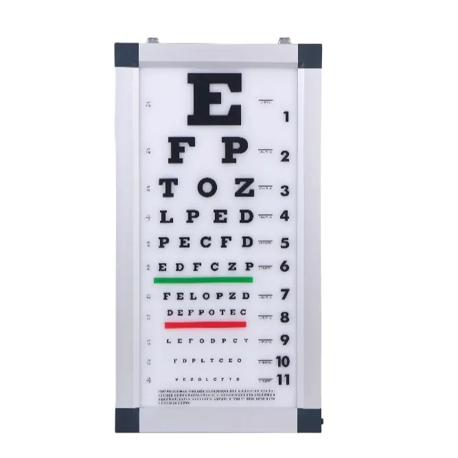 Tabella di test di visione a LED dell'attrezzatura di test dell'occhio ottico all'ingrosso