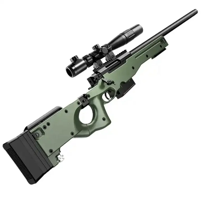 Fully Auto Soft Bullet Air Gun Electric Awm Sniper Soft Bullet Gun Kid Toys Air Gun Shot Continuous