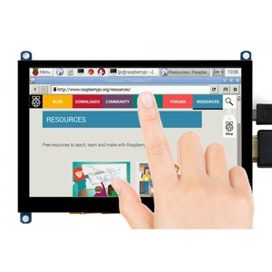 5-дюймовый емкостный сенсорный экран LCD (H) уменьшенная версия, 800x480, HD, закаленная стеклянная панель, низкая мощность - Product Image 6