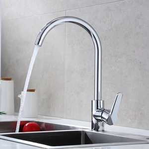 Brass đơn-xử lý bồn rửa nhà bếp Vòi phổ biến phong cách đương đại màu đen Countertop gốm lưu vực <span class=keywords><strong>Mixer</strong></span> tap - Product Image 6