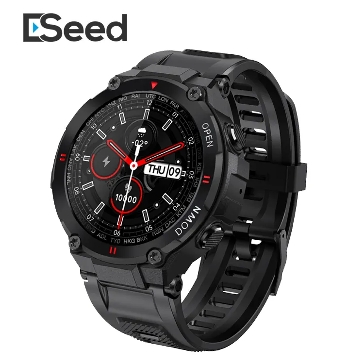 K22 Olahraga BT Panggilan Smart Watch 400M AH Baterai Besar Denyut Jantung Kebugaran Tracker Relojes Intelligentes Dafit Smartwatch untuk Pria