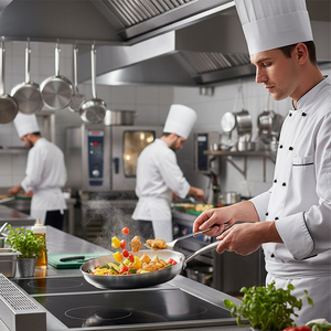 304 Thép Không Gỉ Không Dính Chảo Đáy Phẳng Chảo Cho Nhà Sử Dụng Nhà Hàng Sử Dụng - Product Image 5