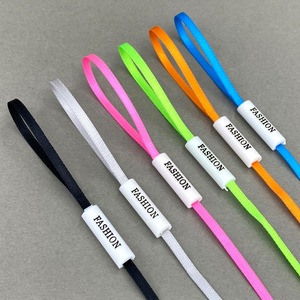 Etiqueta colgante de plástico redonda dorada impresa en 3D personalizada con cordón elástico estampado cinta de bloqueo de logotipo para bolsos ropa etiquetas de prendas