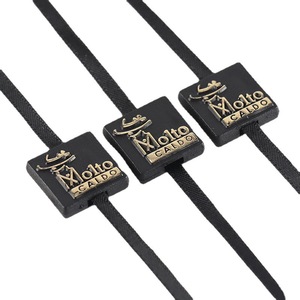 Custom High Quality Stamping <strong>String</strong> <strong>Loop</strong> Locks Logo Seal <strong>String</strong> <strong>Hang</strong> Drop for Garment - Product Image 3