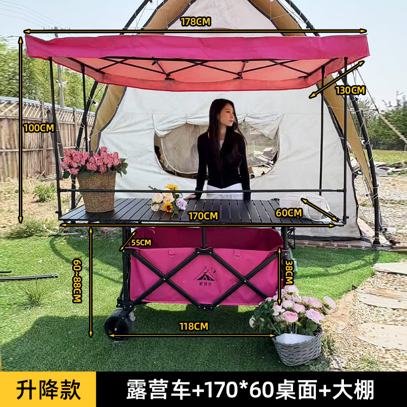 Carrito de invernadero de mesa 17060 - Rosa