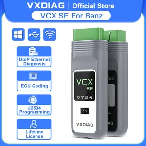 VXDIAG VCX SEメルセデスベンツカー用OBD2診断ツールMBスターC6 DoIPアクティブテストすべてのシステム診断コーディングプログラミング - Product Image 2