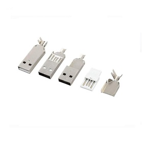USB <strong>2.0</strong> TYPE a 4 PIN FEMALE Plug <strong>SOCKET</strong> CONNECTOR With Black Plastic Cover Solder Type DIY Assembly Adapter - Product Image 2