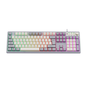 Teclado ergonómico de oficina Combo de ratón Logotipo personalizado Idioma con cable USB Computadora Teclados Ratón Nuevo producto Características de alta calidad - Product Image 1