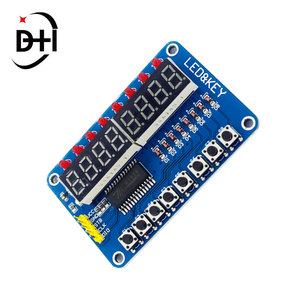 Tm1638キーディスプレイモジュールTm1638ボタンデジタルLED8ビットTm1638モジュールデジタルLEDチューブモジュール - Product Image 6