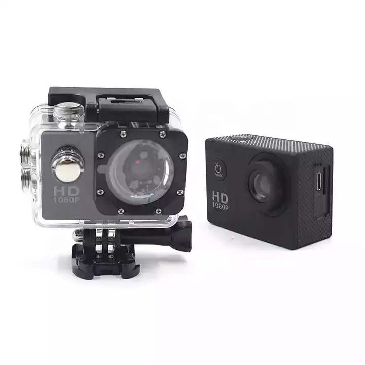 1080p wasserdichte Action-Sport kamera 2-Zoll-Mini-Außen-Camcorder Tragbare Kamera Extremsport kamera mit Schutzhülle