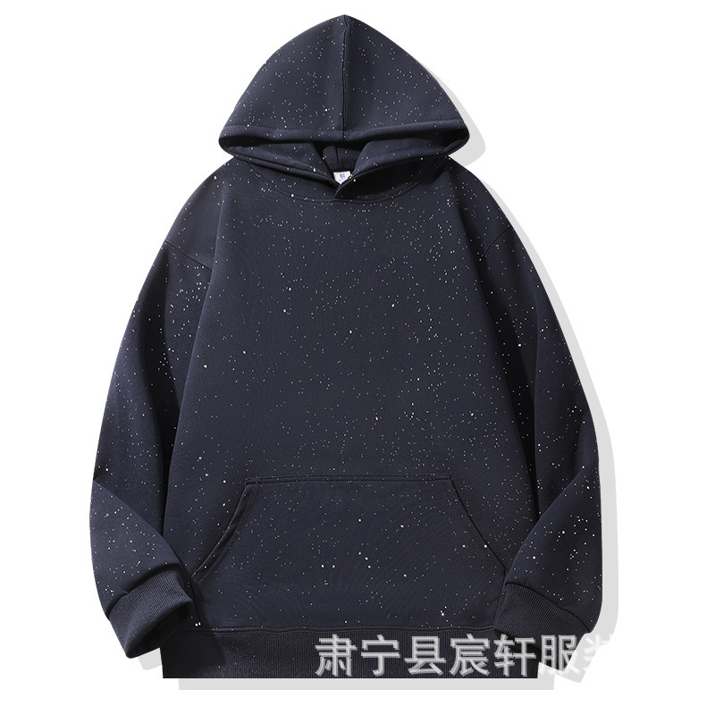 Navy blue-gipsophila hooded