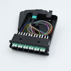 MTP MPO LC Breakout Patch Cords Cable de red de fibra óptica de 12 núcleos Compatible con 5G 4G 3G para divisores FTTH Pigtail incluidos - Product Image 6