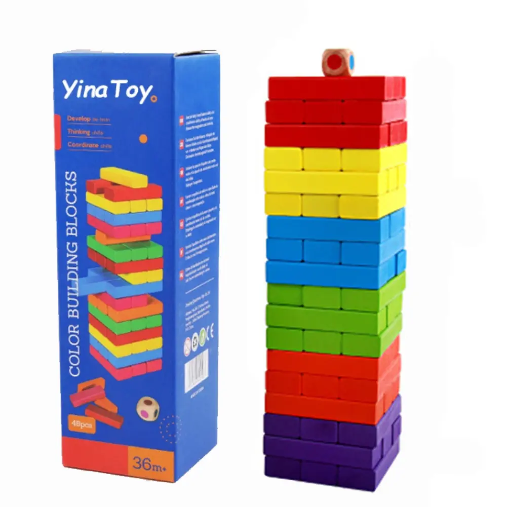 Wholesale Giant Hardwood Tower Game, Wooden Blocks Game, Wooden Tower Game