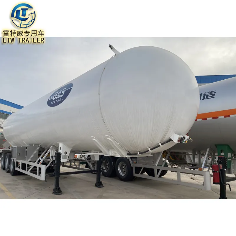 Pas cher prix utilisé GPL CNG camion-citerne 40000 Litres citerne de stockage de Transport de gaz Réservoir Traile pour vente