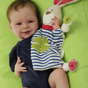 NPK 49CM Already Painted <strong>Sebastian</strong> Newborn Baby Doll Newborn Baby Reborn Doll Hand Paint with Genesis High Quality 3D Skin Tone