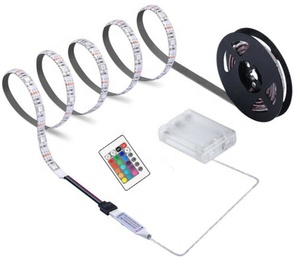 リモート24キー付きバッテリー駆動5050 RGB LEDストリップライト - Product Image 1