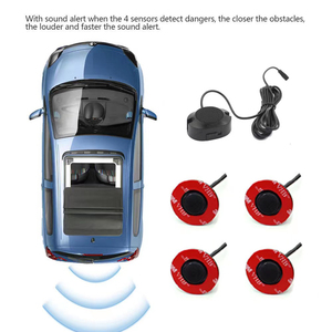 12V Car Reverse <strong>Backup</strong> Radar Buzzer <strong>System</strong> with 16.5mm Round 4 <strong>Sensors</strong> Car Reverse Parking <strong>Sensor</strong> Kit Rear Blind Spot Detection - Product Image 2