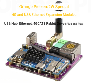 Orange Pi Zero 2W 4G Entwicklungs karte mit USB Ethernet Erweiterungs modul 4G CAT1 Modul USB zu RS485 Konverter - Product Image 2