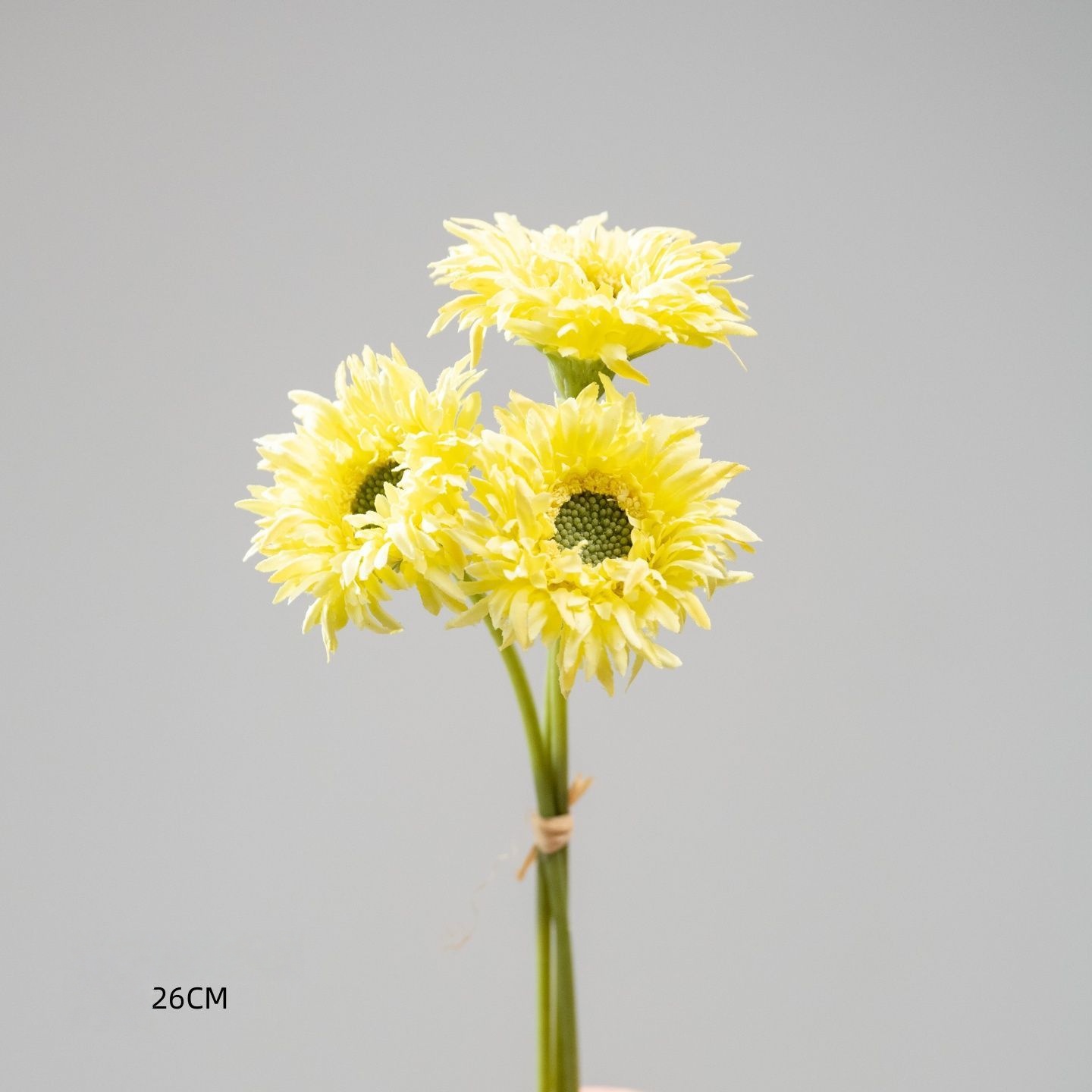 3 bouquets de gerbera jaune