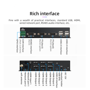 Real 8K Android Multimedia Player Box 6 hdm i uscite Link Screen Gigabit porta di rete HD lettore 8 + 64G - Product Image 4