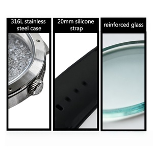 Chất lượng cao thể thao nam Thạch anh đồng hồ sang trọng Silicone Đồng hồ chống thấm nước sáng của nam giới đồng hồ - Product Image 3