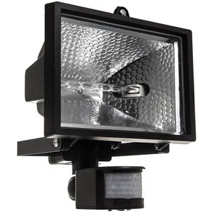 אור אבטחה הלוגן לגינה 400W עם חיישן PIR תנועה חיצוני