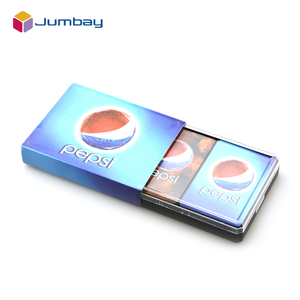 บัตรเล่นโป๊กเกอร์ผู้ใหญ่ส่วนบุคคล,การ์ดเล่นเป๊ปซี่โฆษณาส่งเสริมการขายสองชั้นชั่วโมงแห่งความสุข - Product Image 2