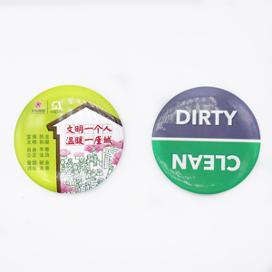 Düğme Pin rozeti promosyon ucuz Pin rozetleri özel Logo yuvarlak şekil düğme rozet 58mm - Product Image 6