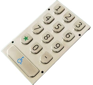Kunden spezifische Tür tastatur 12 Tasten Metall pinpad numerische Tastatur - Product Image 1