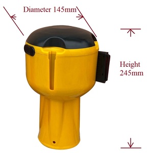 Kemer uzunluğu 9 metre yol güvenliği kalabalık kontrol geri çekilebilir inşaat bariyeri - Product Image 2