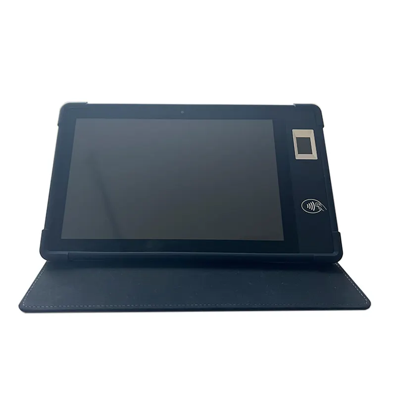 Maliyet-etkin Android NFC Tablet PC 10.1 inç Octa çekirdek büyük pil 4G Android parmak izi tarayıcı H101 ile biyometrik Tablet